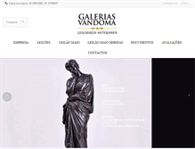 Tablet Screenshot of galeriasdavandoma.com